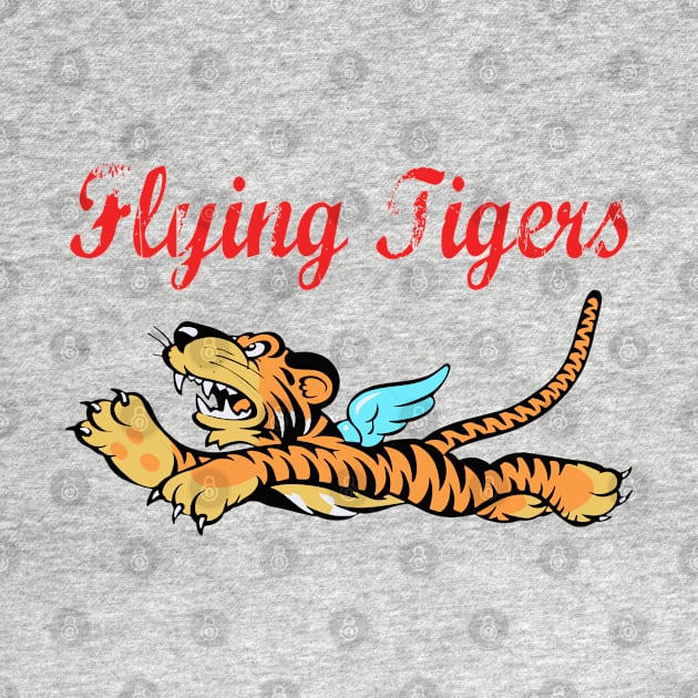 Flying Tigers WWII Distressed by Mandra